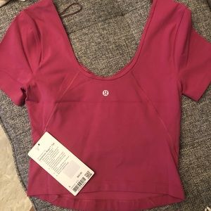 Lululemon align tee pink lychee NWT